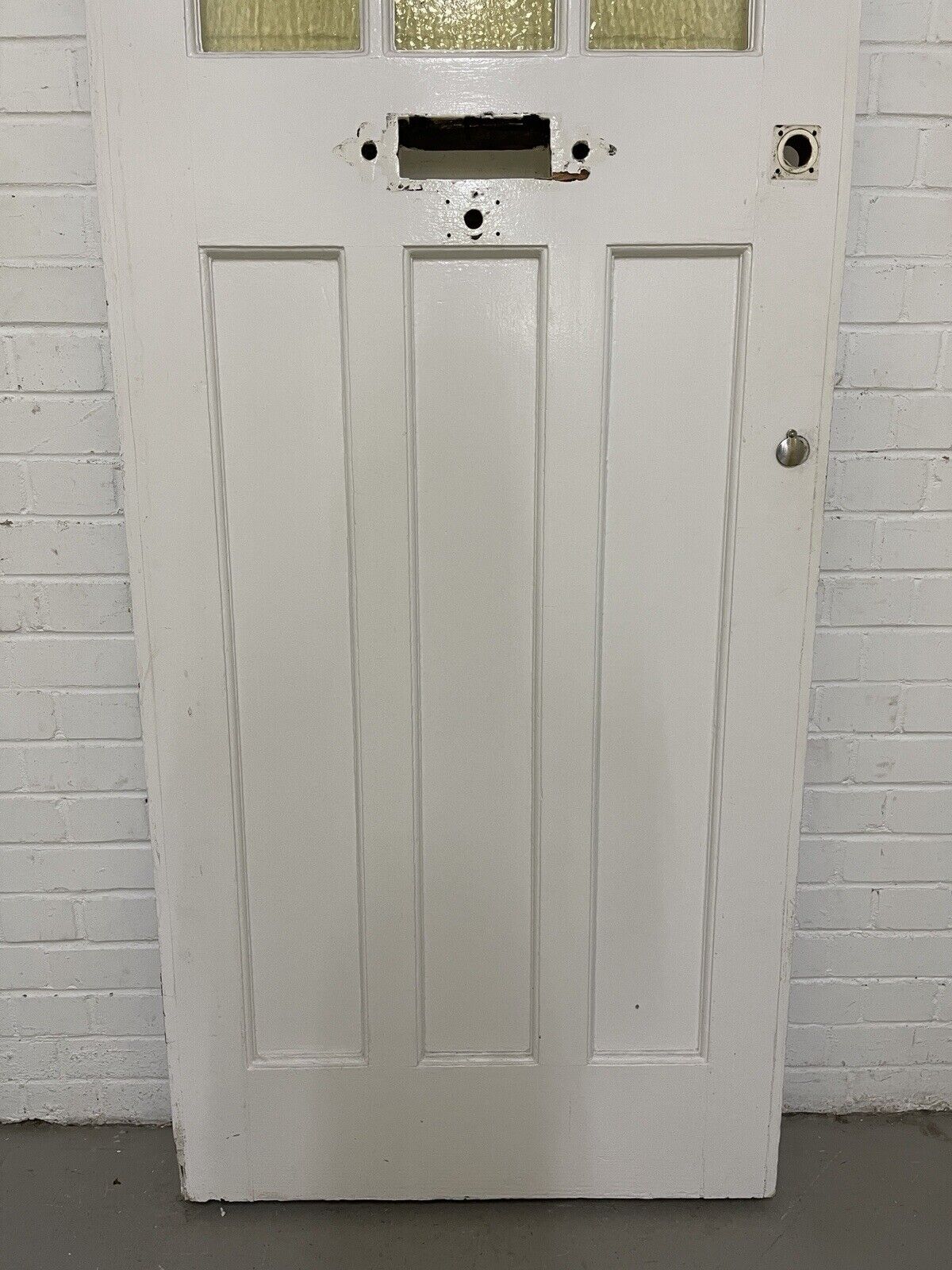Reclaimed Victorian Edwardian Wooden Panel Front Door 2018 x 810mm