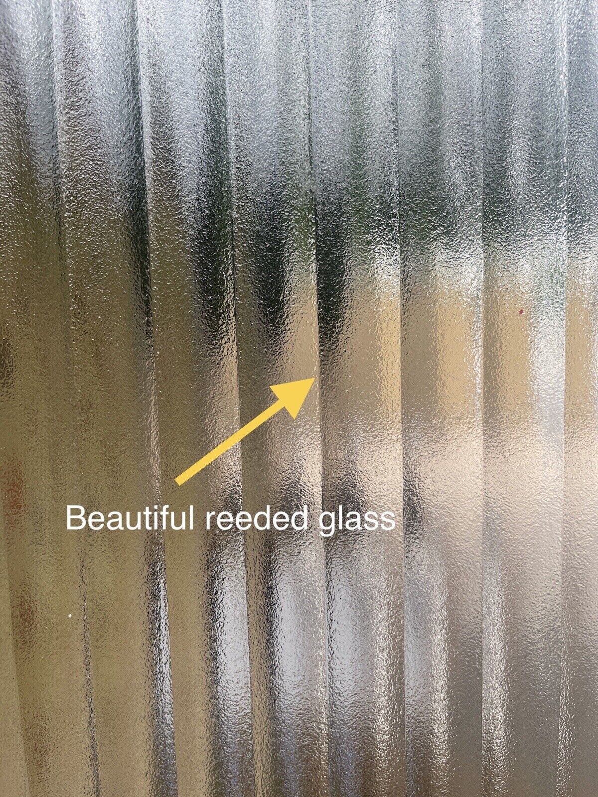 Reclaimed Reeded Glass Internal Or External Door 1954 x 760mm