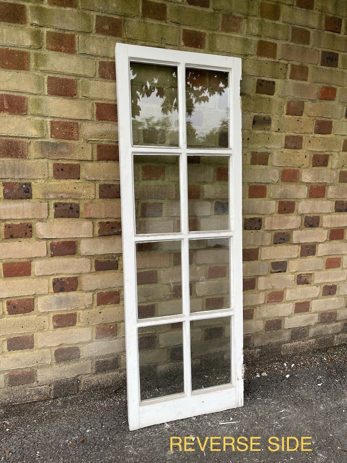 Reclaimed Old Georgian 8 Panel Wooden Window 1500 x 520mm