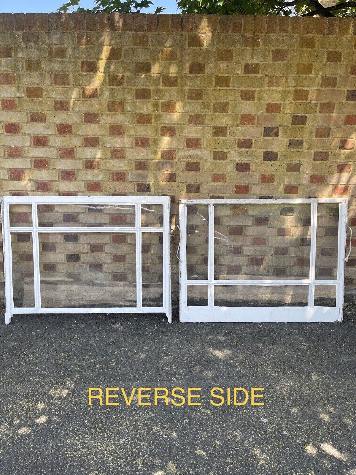 Pair Of Reclaimed Old Edwardian 6 Panel Wooden Panel Sash Window 915 x 1190mm