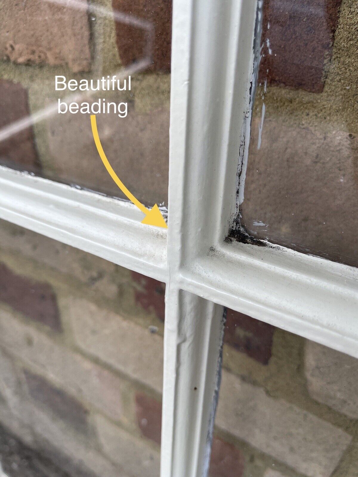 Reclaimed Old Georgian 6 Panel Wooden Window 900 x 1040mm