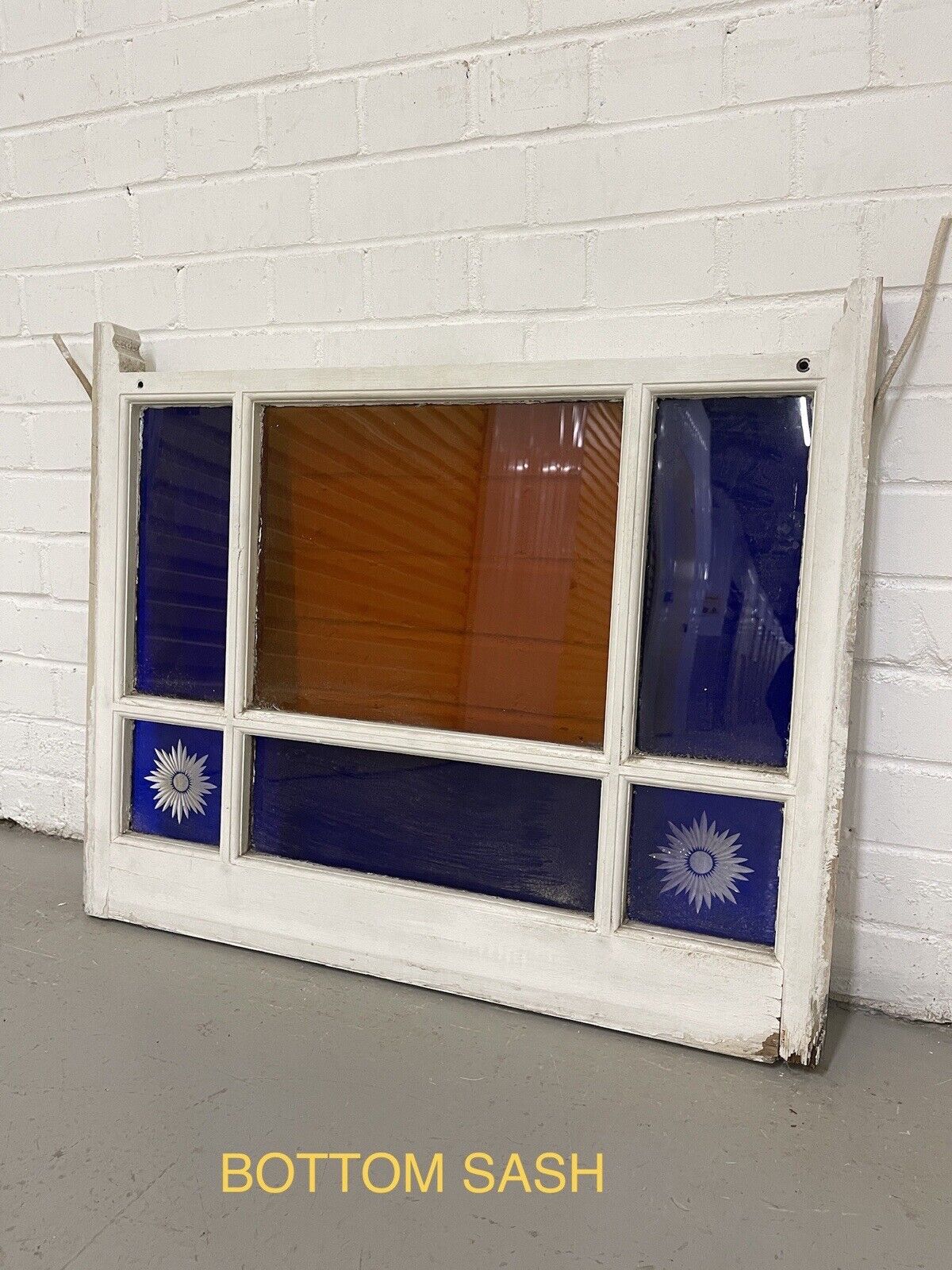 Pair Of Reclaimed Edwardian Glory Stars Wooden Panel Sash Window 590x764 634x764