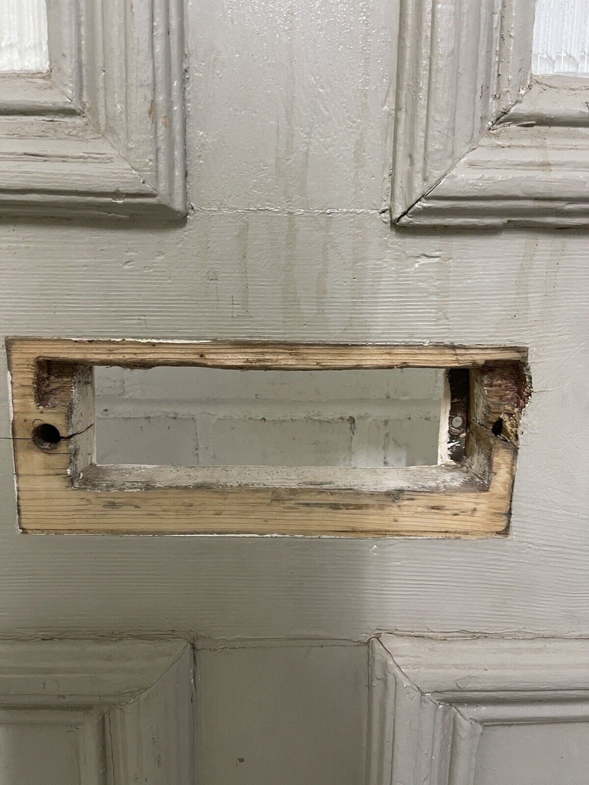 Reclaimed Old Victorian Edwardian Wooden Panel Front Door 2203 x 1095mm