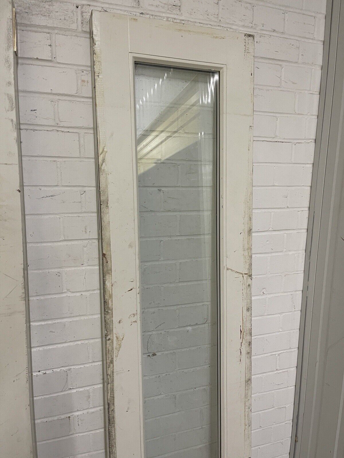 Large Pair Reclaimed Bespoke Wooden Side Light Windows Or Doors 1967 x 455mm