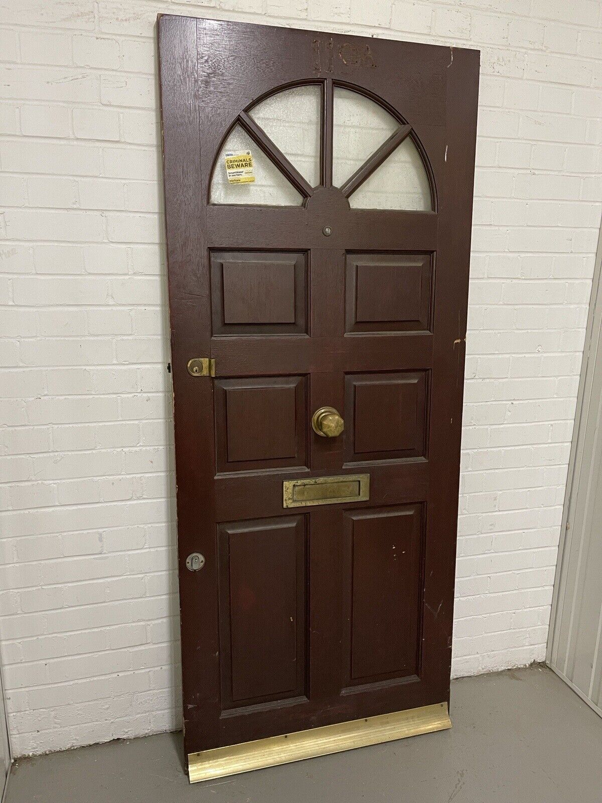 Reclaimed Carolina Old Single Glazed Glass Wooden Door 1967 x 833mm