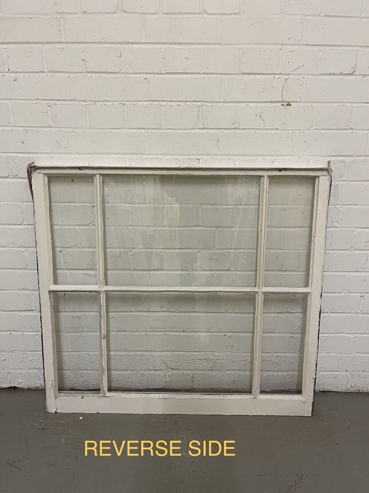Pair Of Reclaimed Edwardian 6 Panel Wooden Sash Windows 910 x 803mm 910 x 820mm
