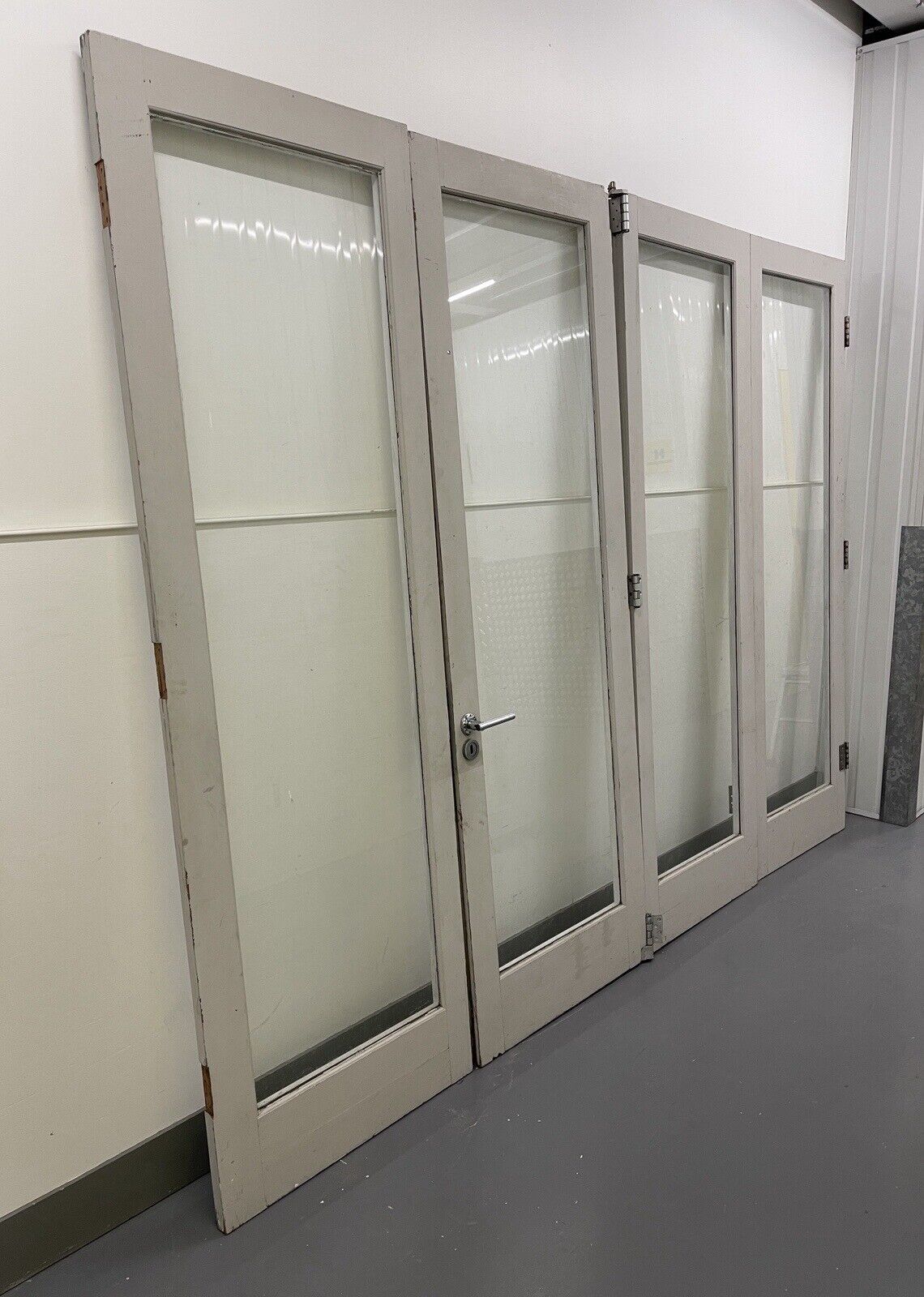 Solid Wood Double Glazed Bifold Sliding External Doors NO FRAME 2175 x 2883mm