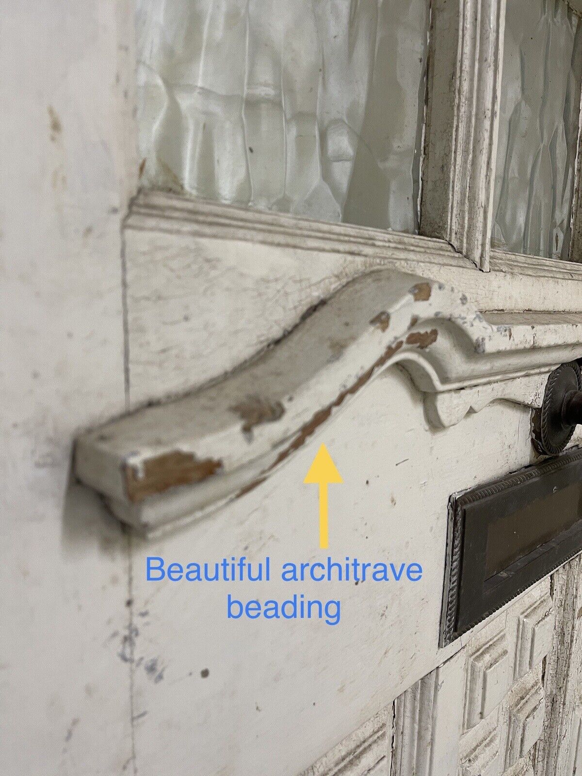 Reclaimed Old Art and Crafts Edwardian Victorian Wooden Front Door 2069 x 860mm