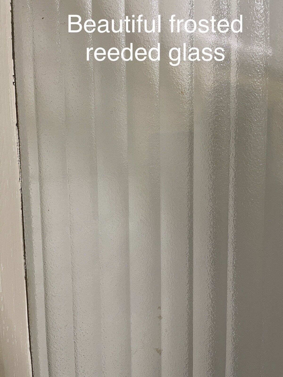 Art Deco Reeded Glass Internal Or External Door 1940 or 1946mm x 760mm