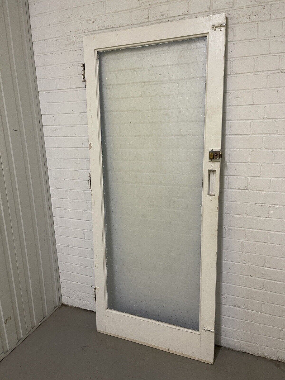 Reclaimed Polka Dot Raised 50s 60s 70s Glass External Door 1963 x 830mm