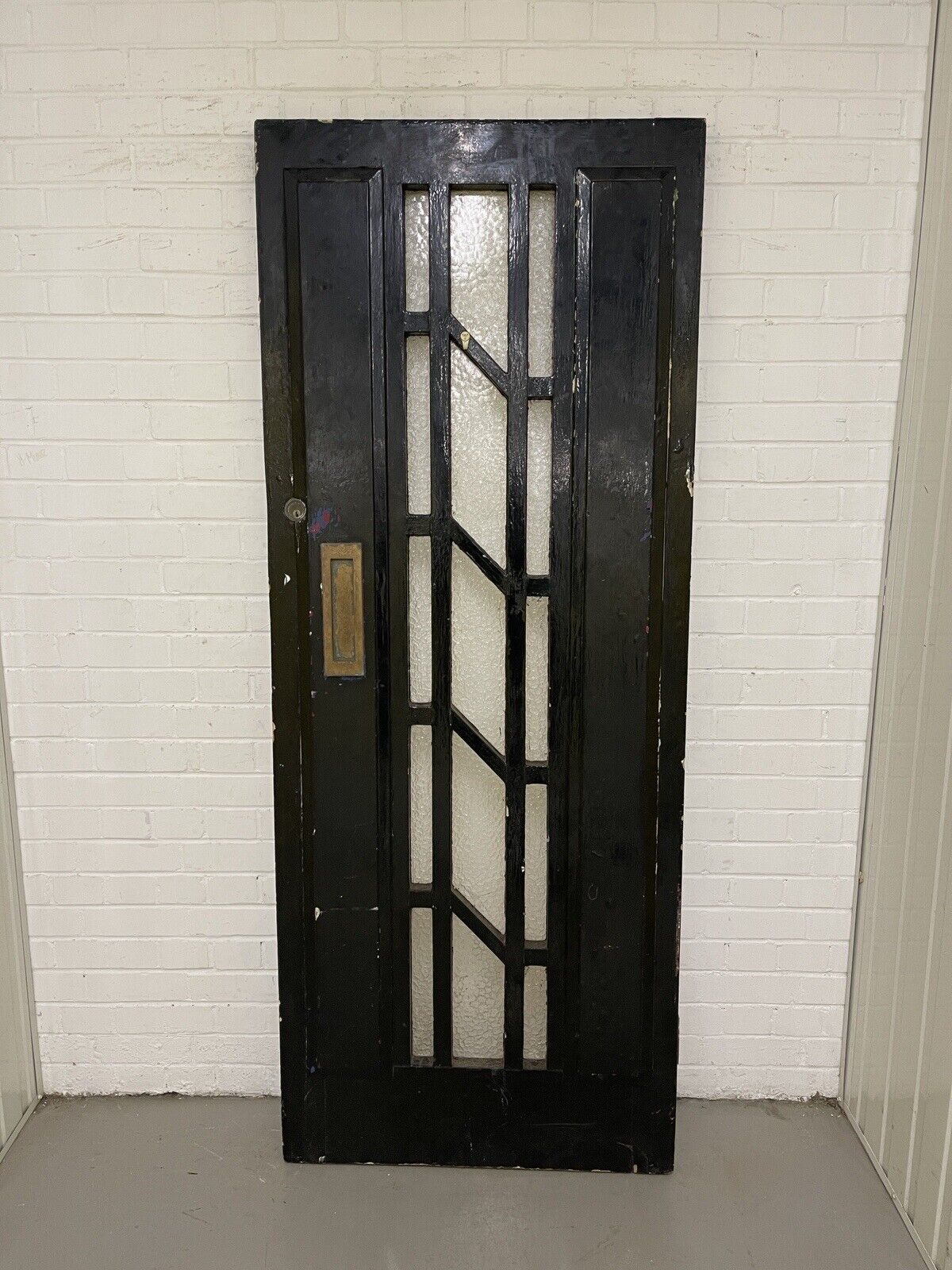 Reclaimed Victorian Edwardian Arts and Craft Wooden Panel Front Door 2025 x 810