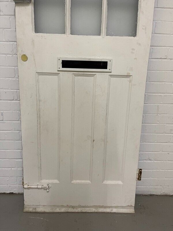 Reclaimed Victorian Wooden Panel External Front Door 2020 x 810mm