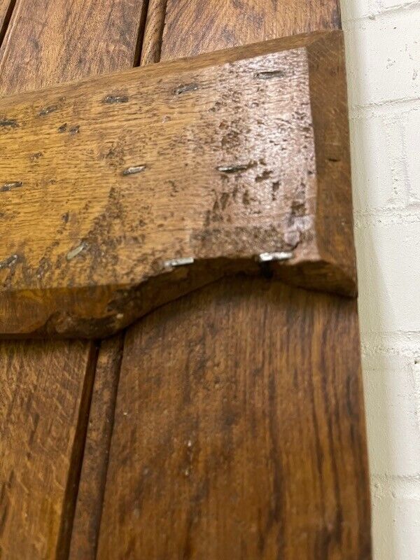Reclaimed Oak Old Handmade Studded Ledge and Brace door 1838 x 680mm