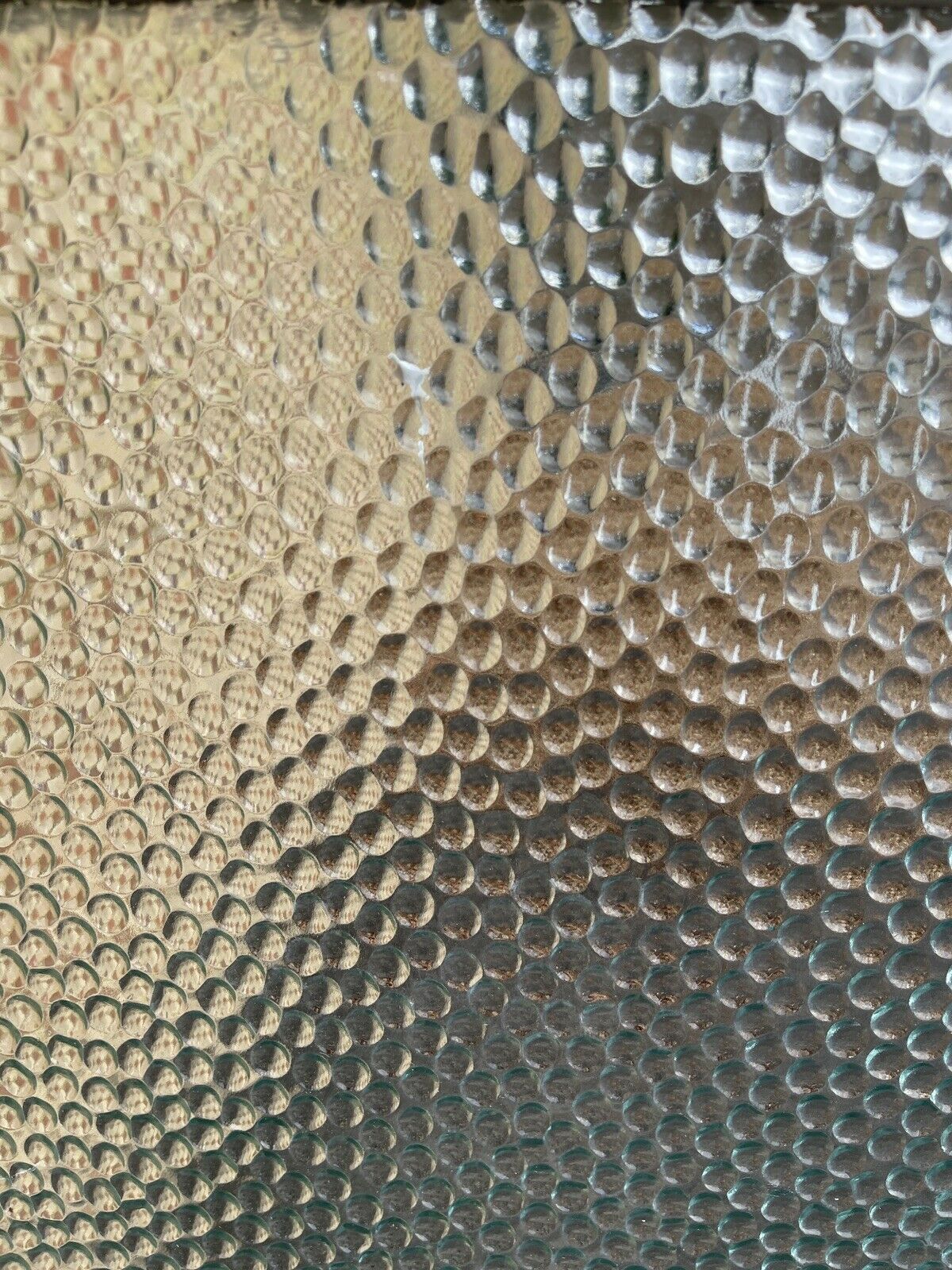 Reclaimed Hammered Glass Wooden Panel Window