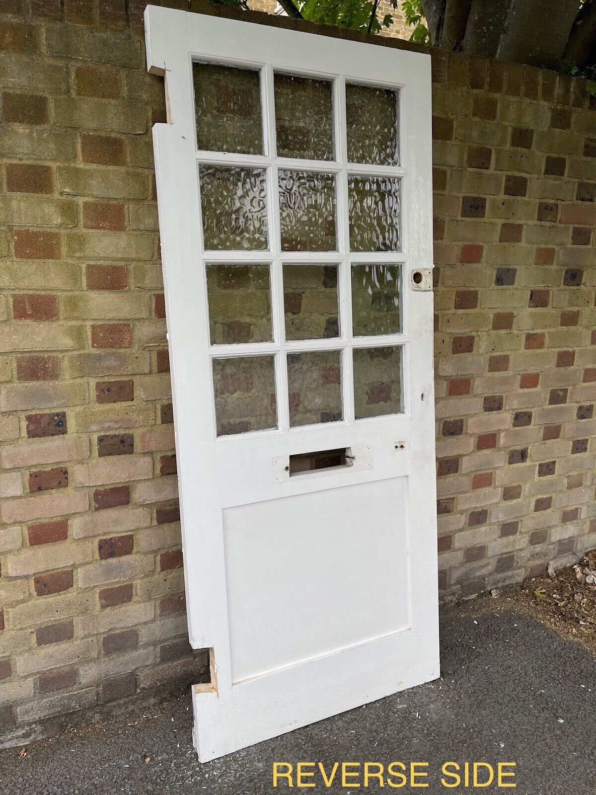 Reclaimed Georgian Wooden Panel Summer House External Door 1970 x 840mm