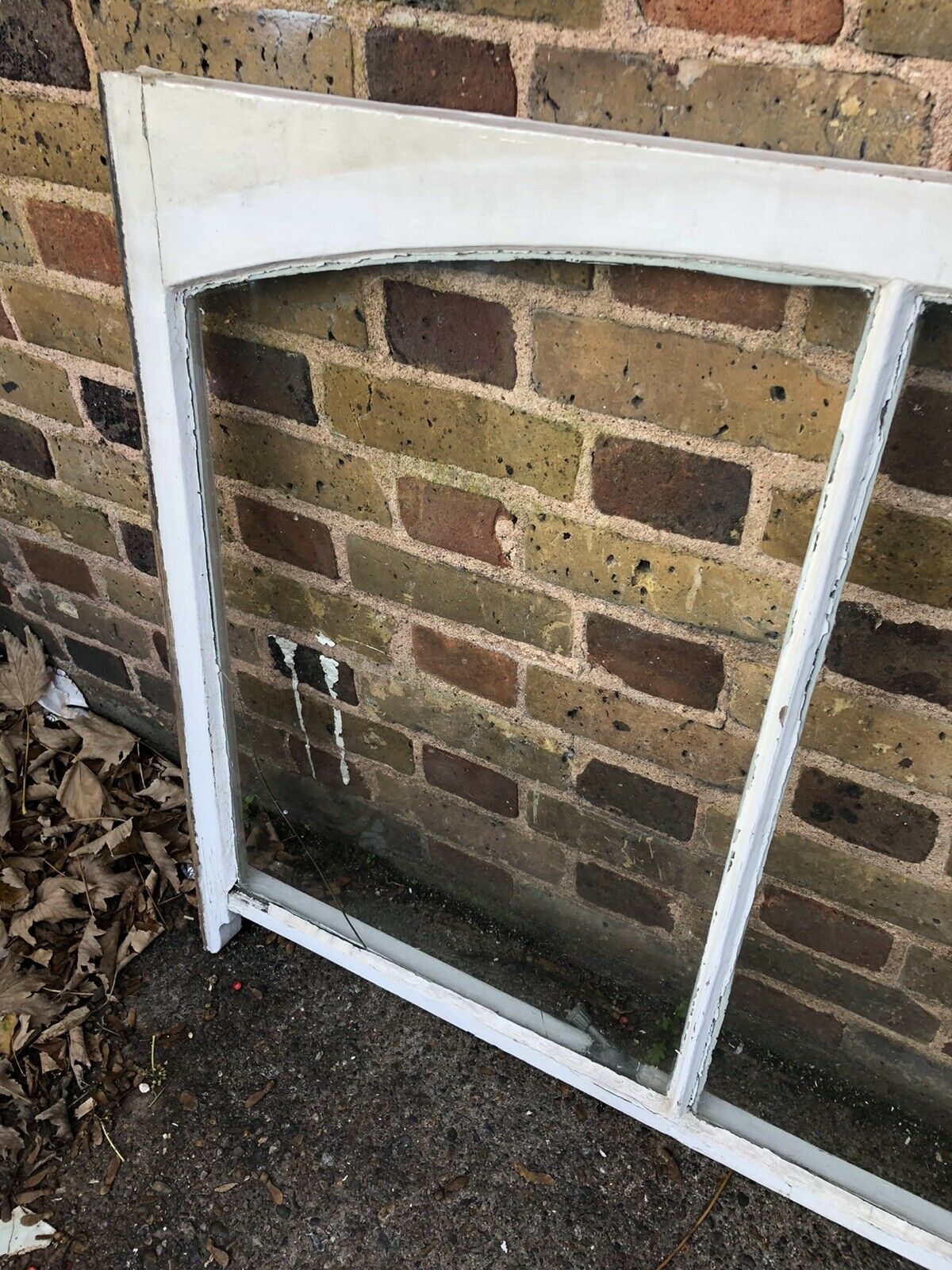 Reclaimed Old Victorian Edwardian Arch Panel Wooden Sash Window