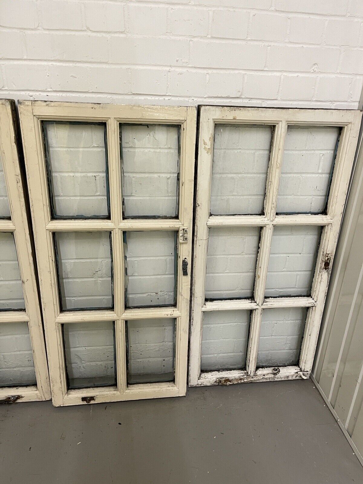 Job Lot Of 4 Reclaimed Old Georgian Panel Wooden Sash Windows