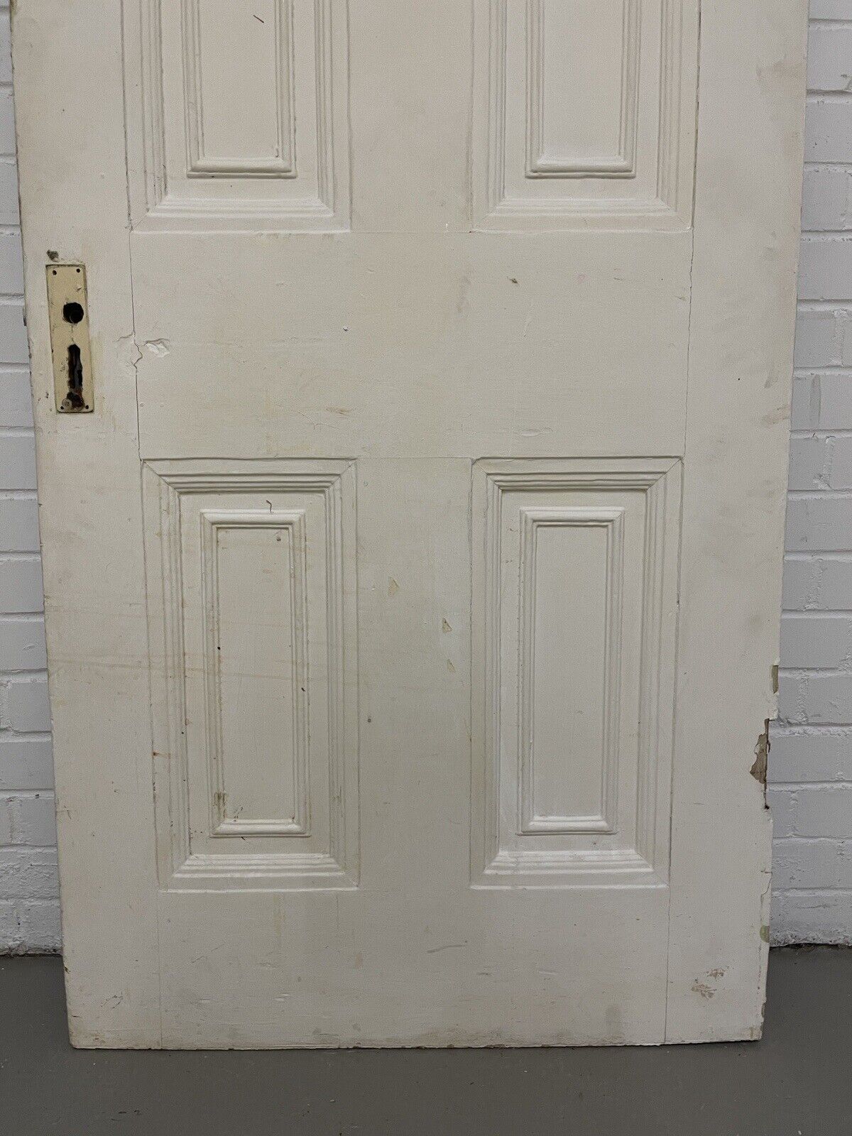 Original Vintage Reclaimed Georgian Pine Internal 6 panel Door 1985 x 810mm