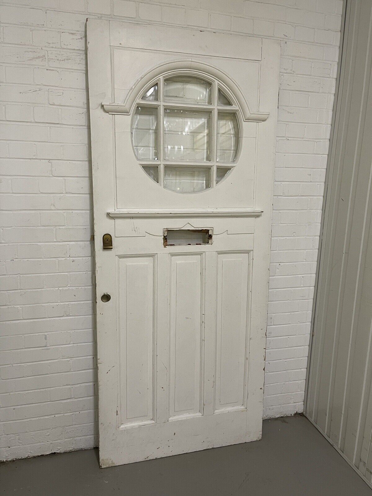 Reclaimed Old Edwardian Wooden Panel Front Door 2125 or 2130mm x 906mm