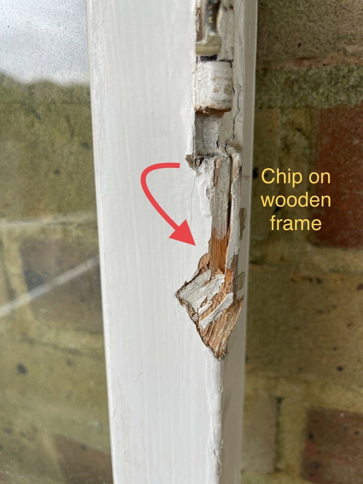 Reclaimed Old Georgian 8 Panel Wooden Window 1500 x 520mm