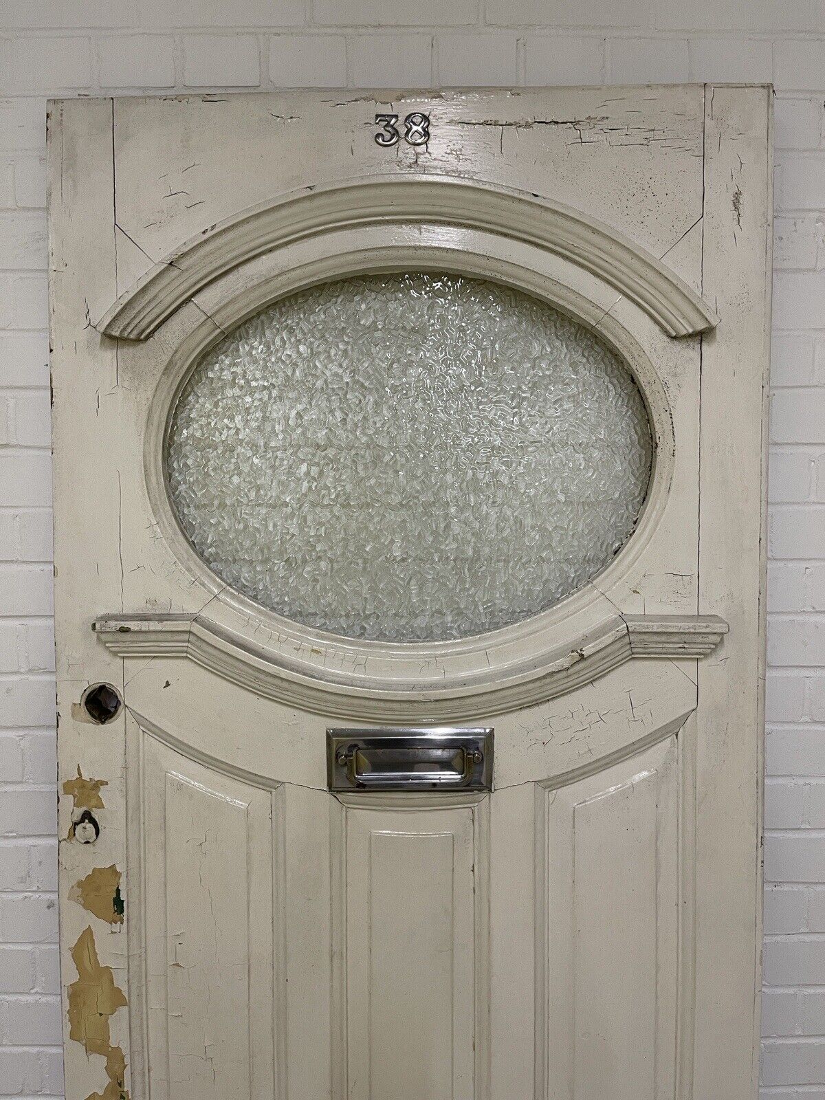 Reclaimed Victorian Edwardian Wooden Panel External Front Door 2125 x 915mm