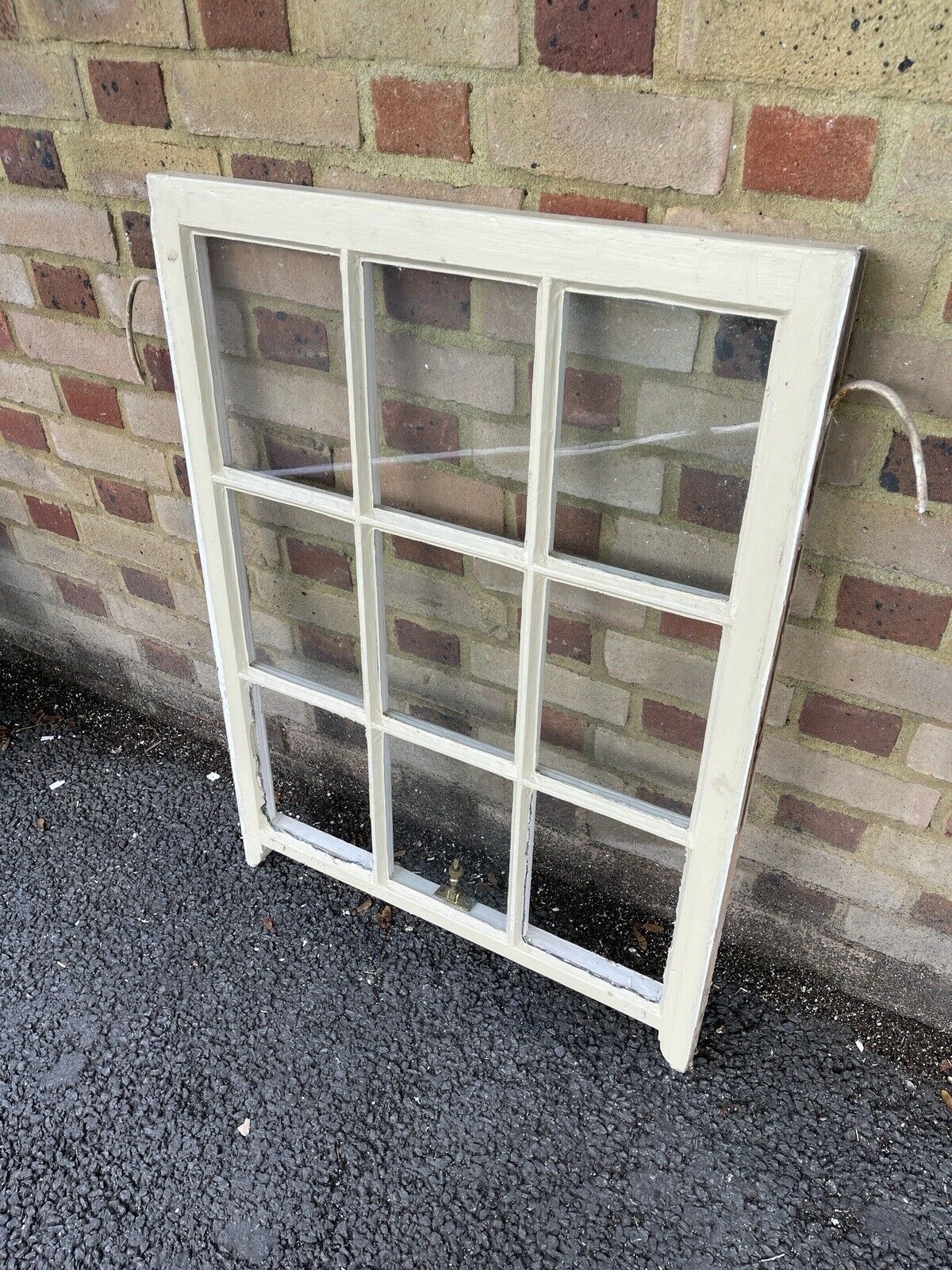 Reclaimed Old Georgian 9 Panel Wooden Window 720 x 975mm
