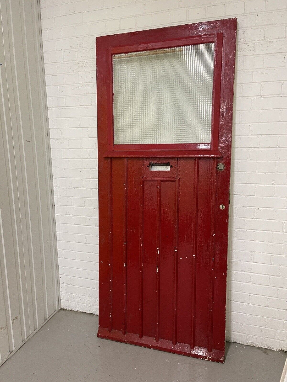 Reclaimed Victorian Edwardian Wooden Panel Front Door 2130 x 910mm