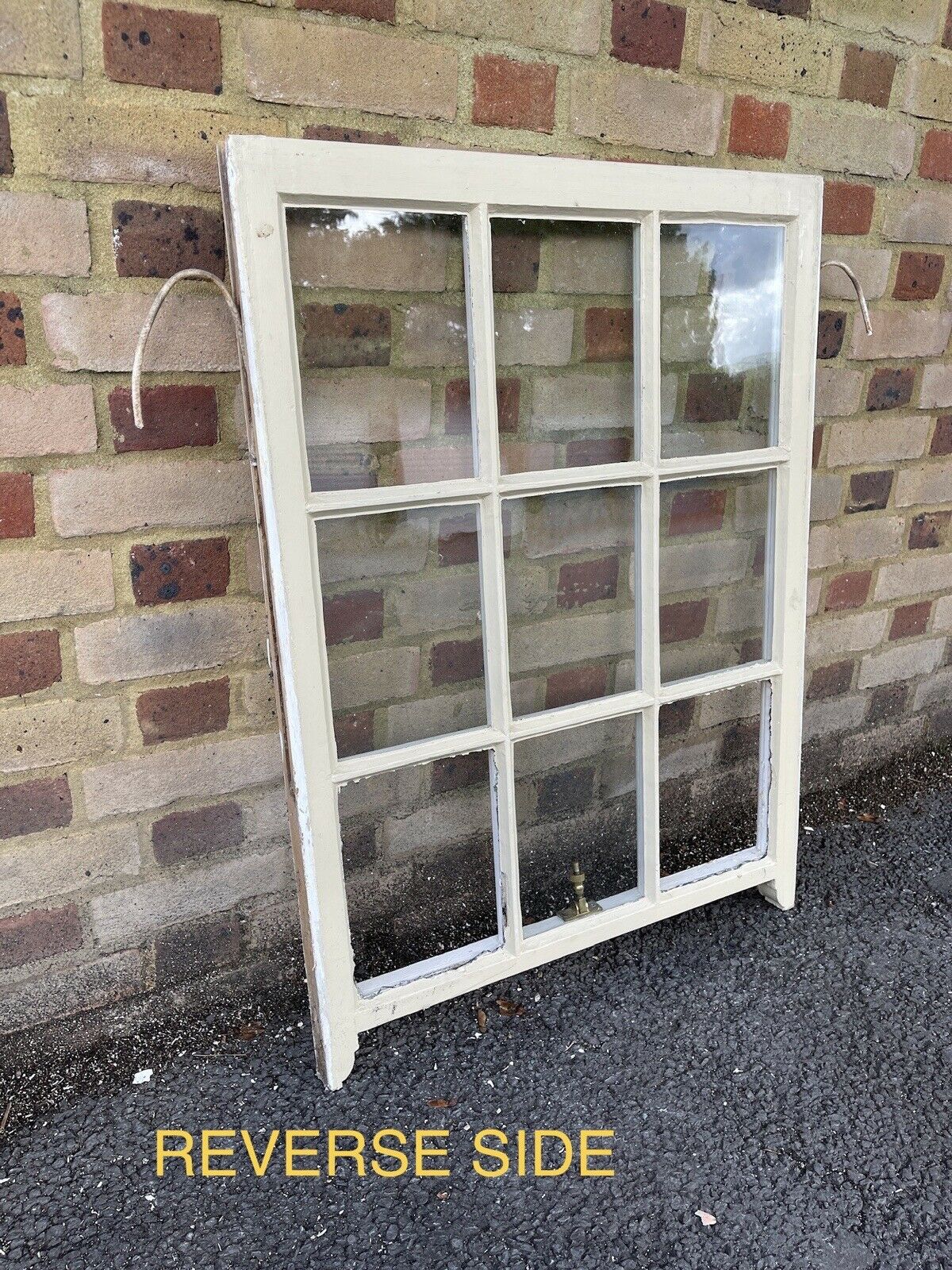 Reclaimed Old Georgian 9 Panel Wooden Window 720 x 975mm
