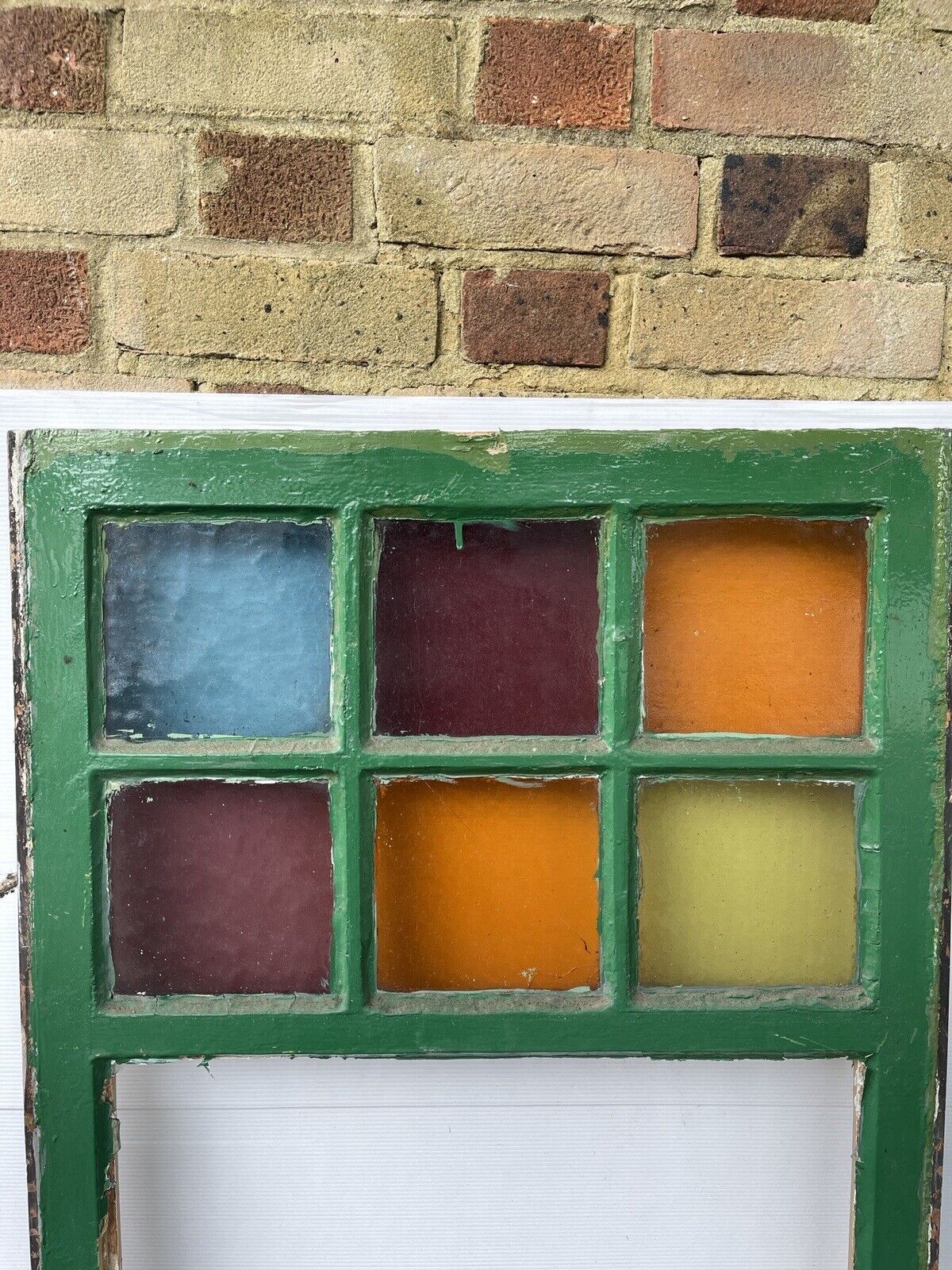 Reclaimed Old Georgian 6 Panel Wooden Window 1180 x 610mm