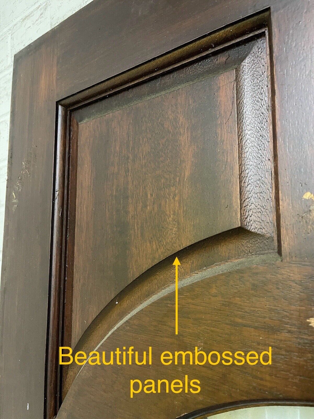Reclaimed Victorian Stained Glass Wooden Front Door 1979 or 1975 x 817 Or 820mm