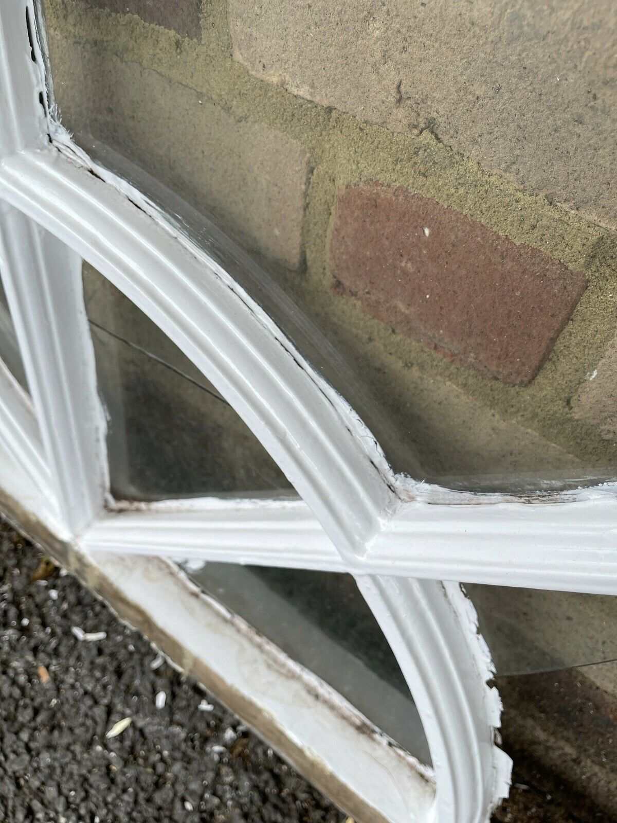 Reclaimed Old Edwardian Georgian Arch Wooden Sash Window 1280 x 705mm