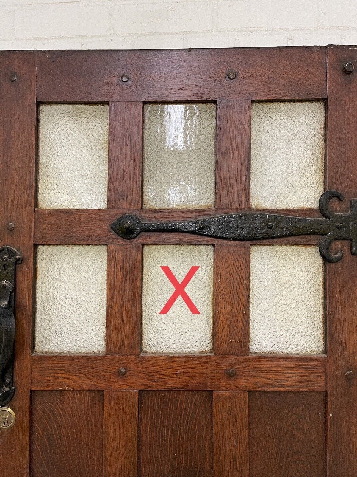 Reclaimed Studded Wooden Front Door  2025mm x 810mm