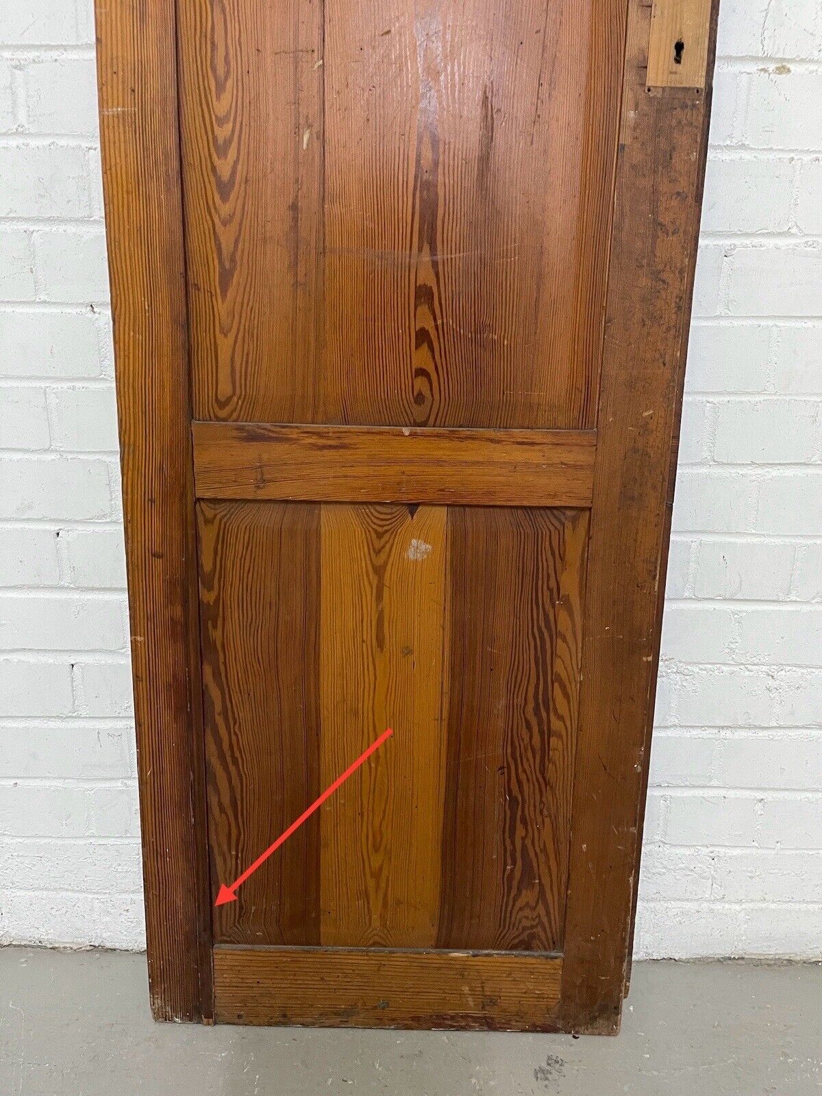 Reclaimed Arts And Crafts Victorian Alcove Cupboard Door 1805mm X 537 Or 530mm