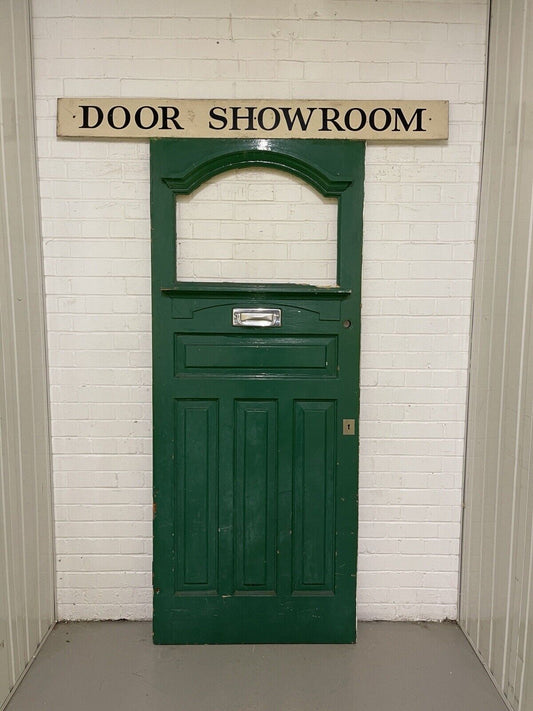 Reclaimed Victorian Edwardian Wooden Panel Front Door 2075 x 855mm