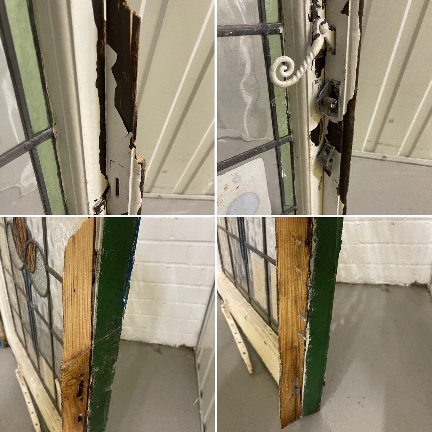 Reclaimed Victorian Georgian Edwardian Wooden Panel Front Door 2080mm x 860mm