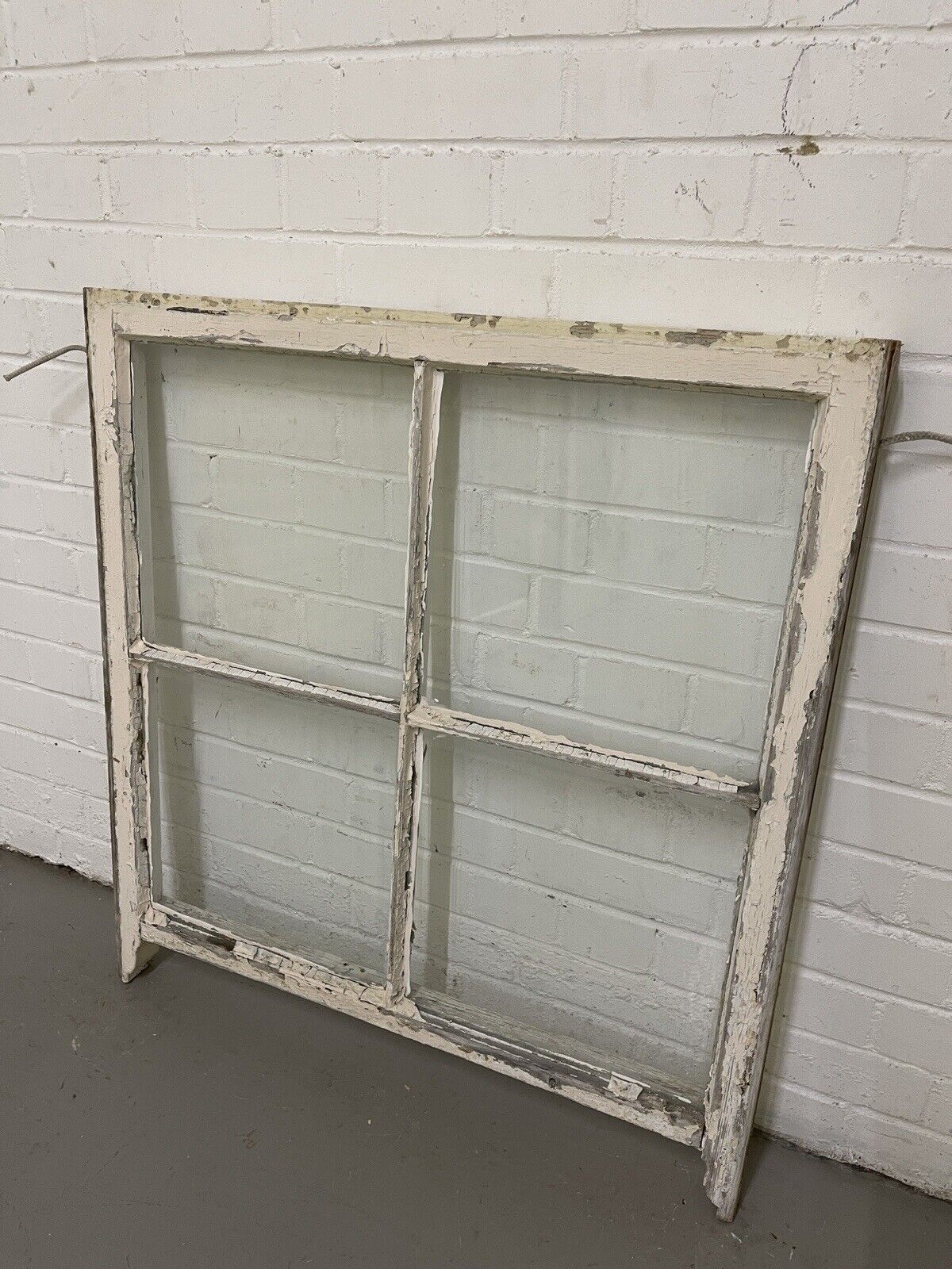 Reclaimed Old Georgian 4 Panel Wooden Window 865 x 798mm