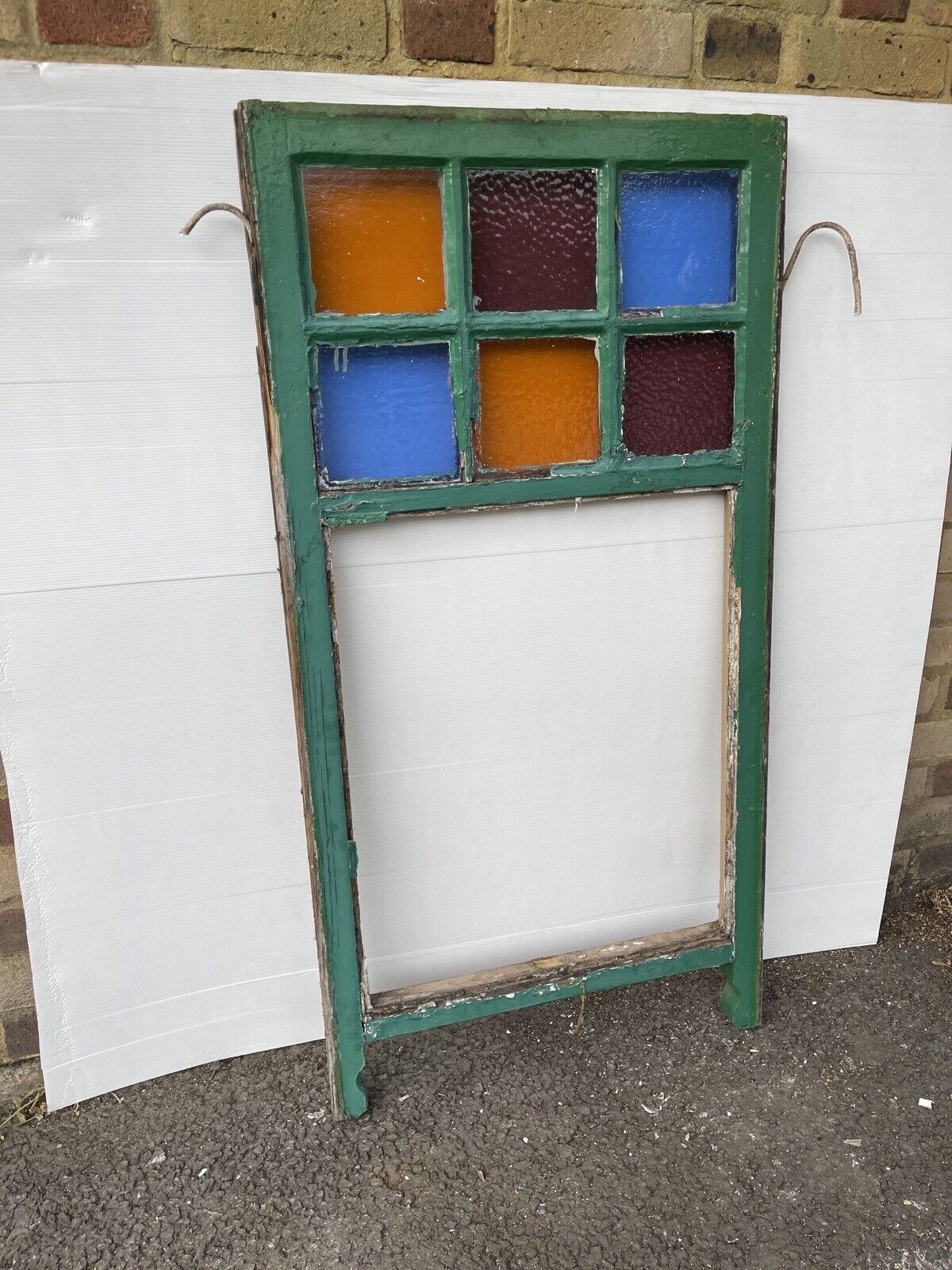 Reclaimed Old Georgian 6 Panel Wooden Window 1180 x 610mm