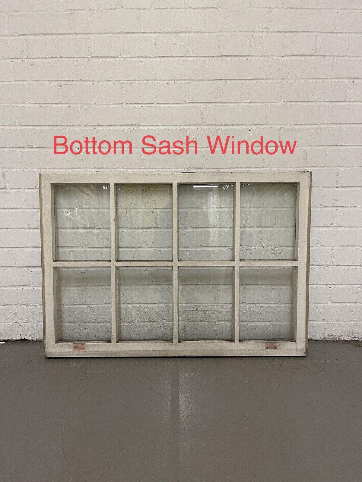 Pair of Modern Georgian 8 Panel Wooden Top Bottom Window 985 x 675 985 x 685