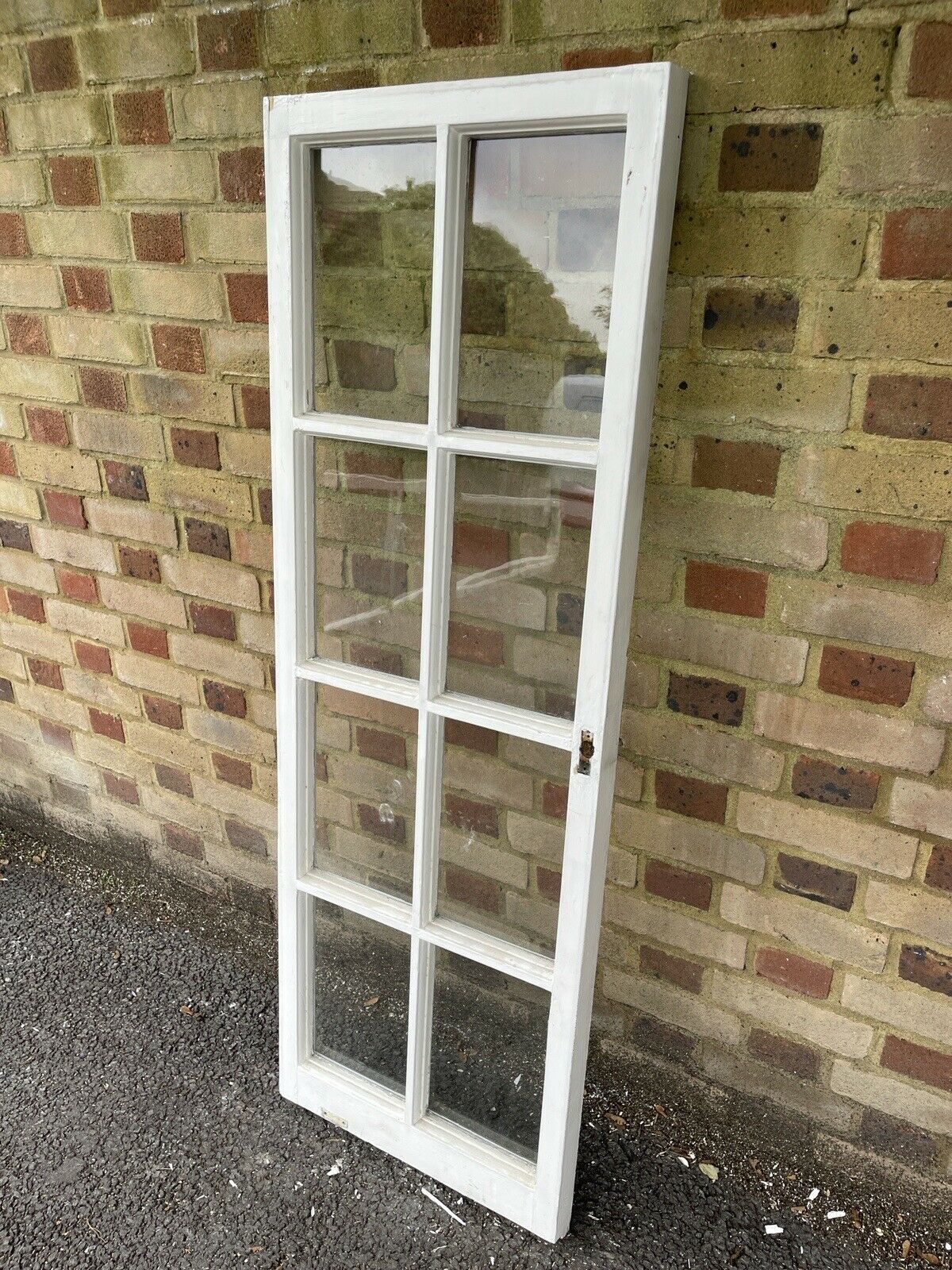 Reclaimed Old Georgian 8 Panel Wooden Window 1500 x 520mm