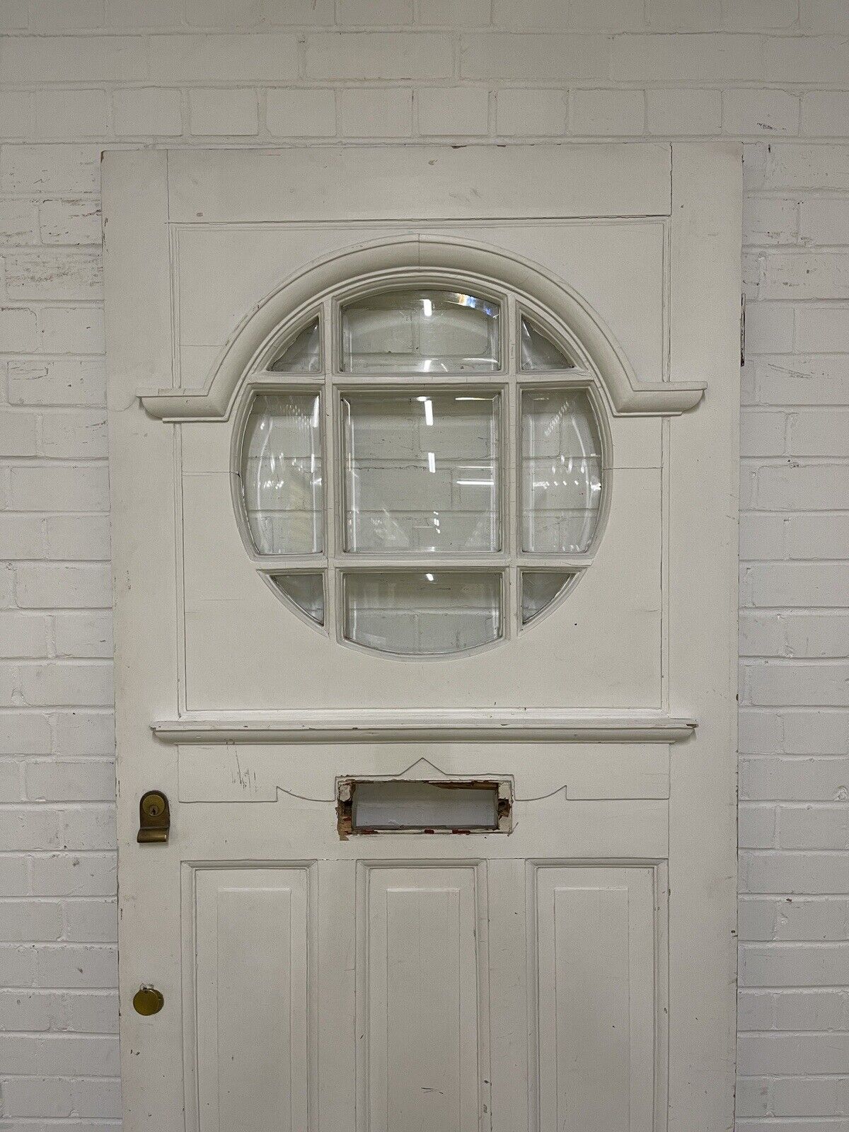 Reclaimed Old Edwardian Wooden Panel Front Door 2125 or 2130mm x 906mm
