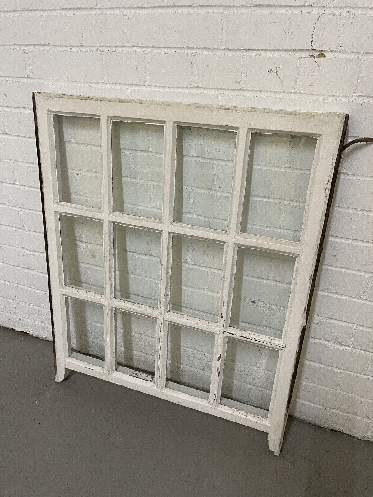 Reclaimed Old Georgian 12 Panel Wooden Window 750 x 905mm