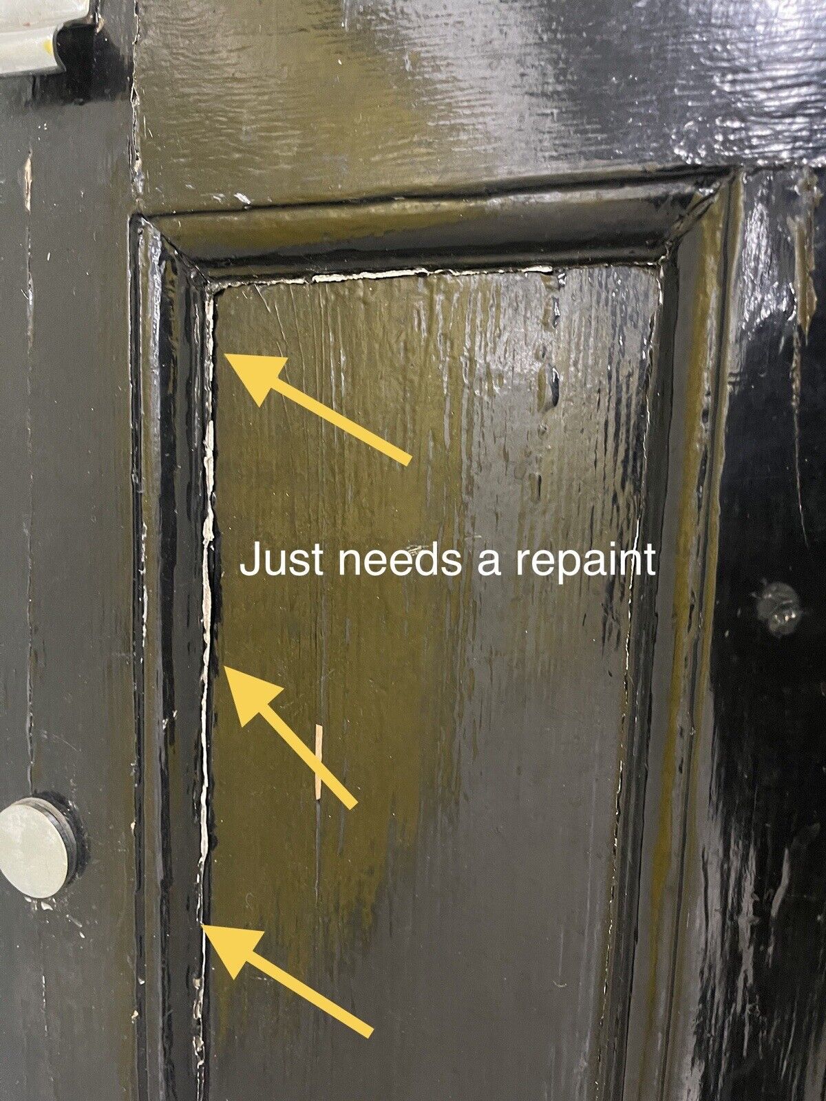 Reclaimed Victorian Wooden Panel External Front Door 2030 x 815mm