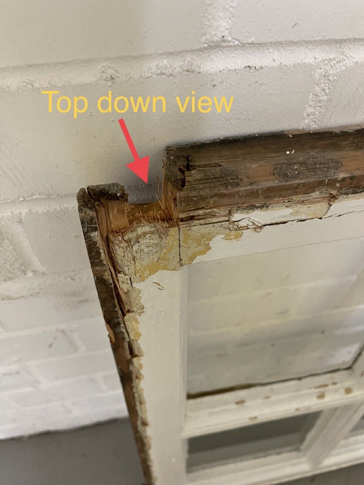 Reclaimed Old Georgian 4 Panel Wooden Window 500 x 585mm