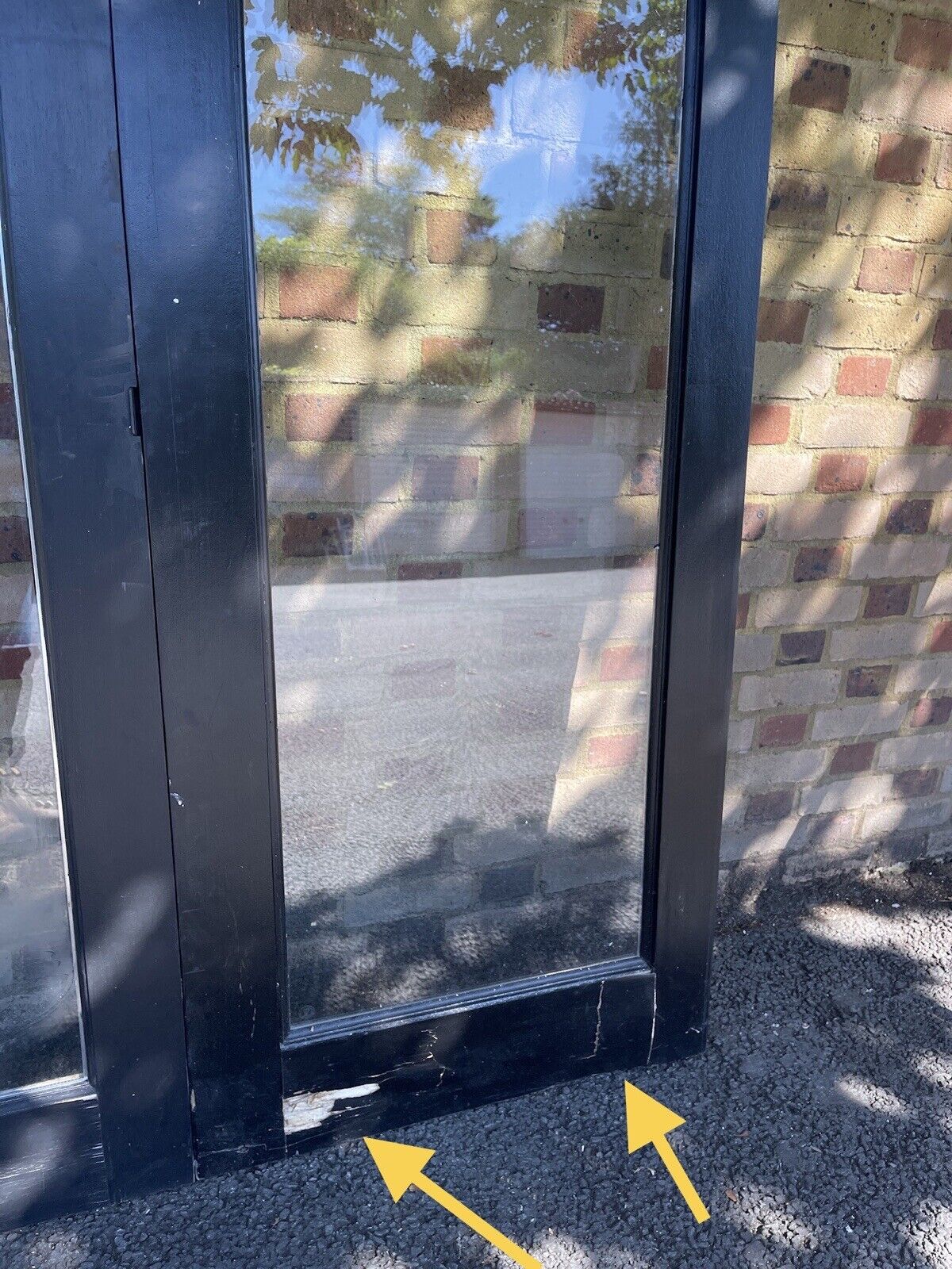 Reclaimed Old French Double Glazed Glass Wooden Double Doors 1540mm x 1975mm