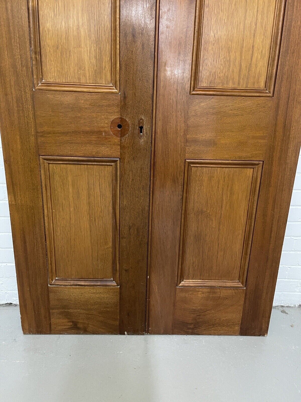 Reclaimed Large French Mahogany Wooden Double Doors Provenance Knightsbridge