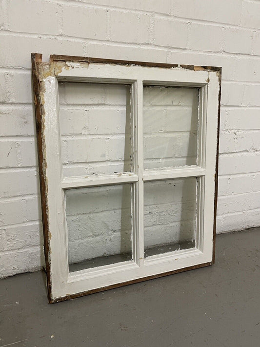 Reclaimed Old Georgian 4 Panel Wooden Window 500 x 585mm