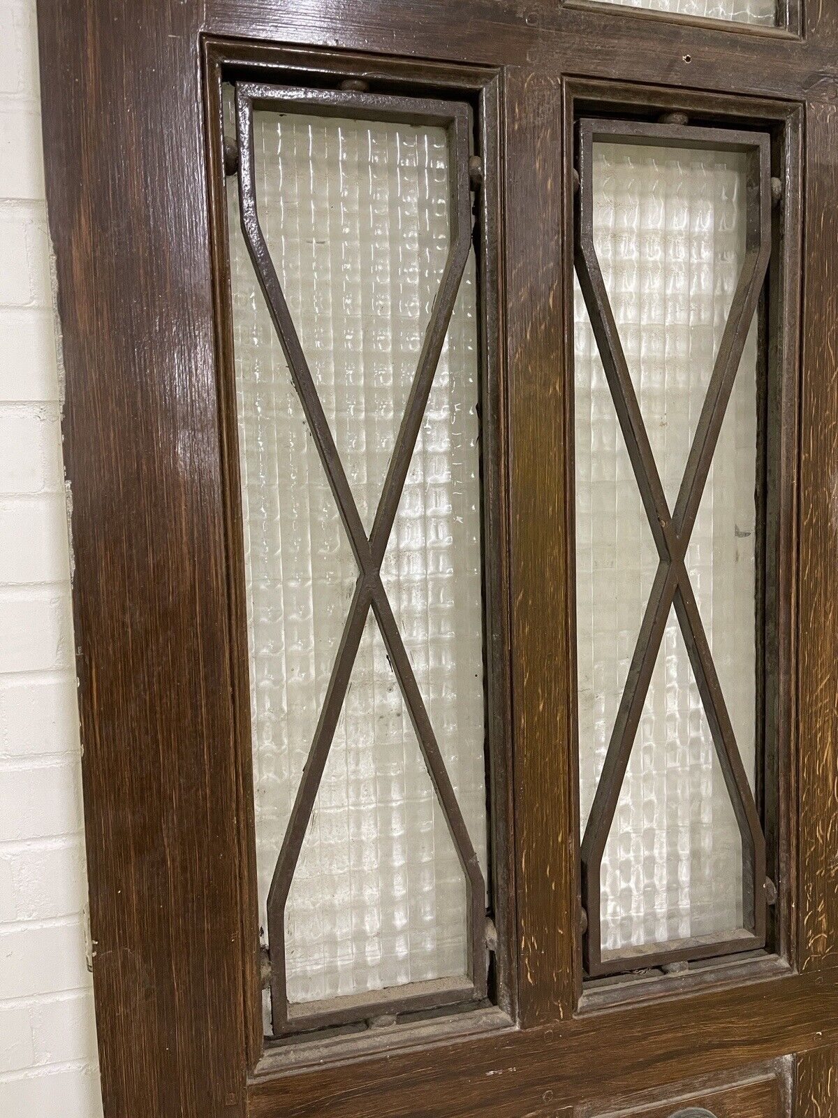 Reclaimed Arts and Crafts Victorian  Wooden Front Door 2165 x 1023mm