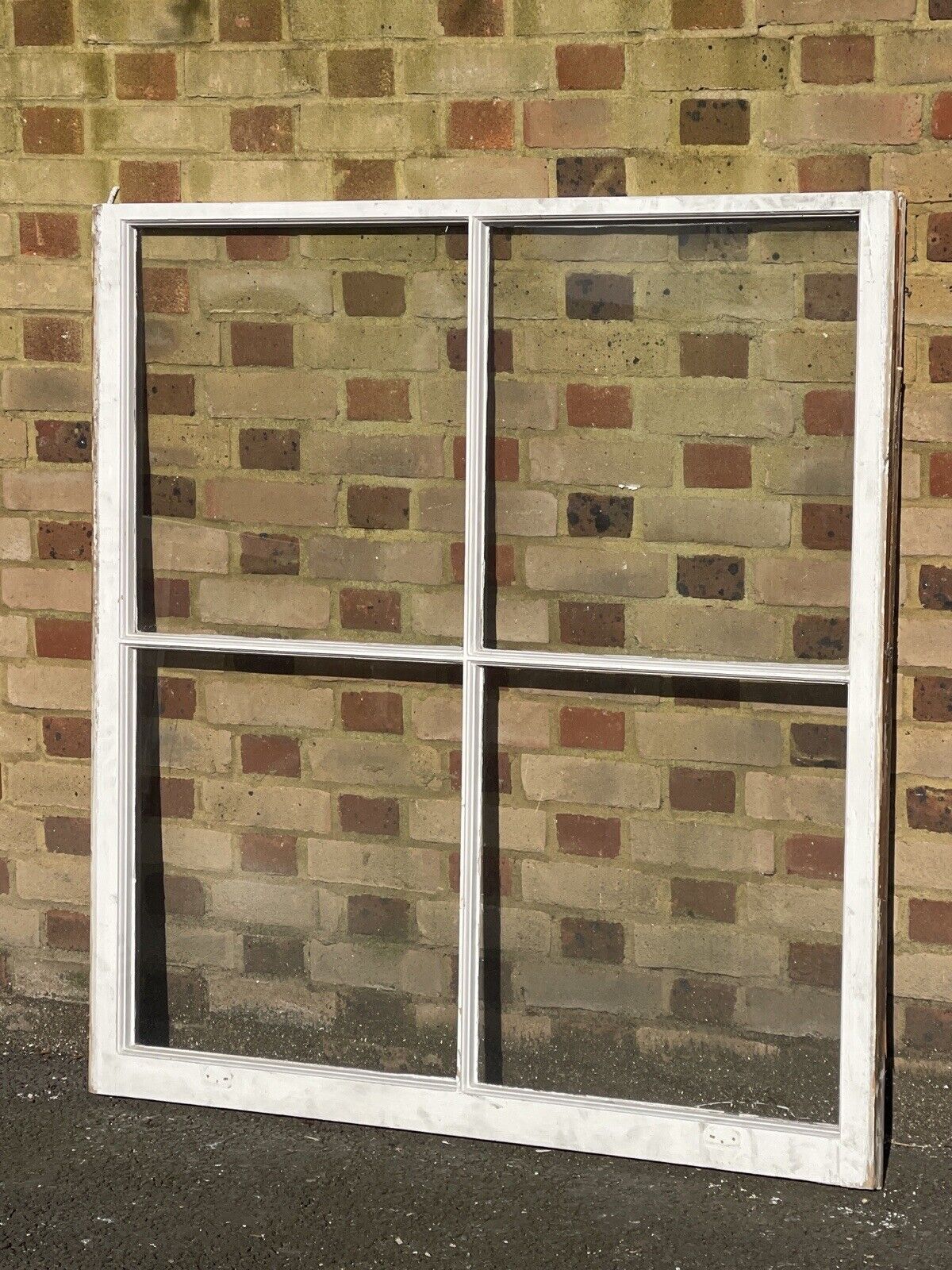 Reclaimed Old Large Georgian 4 Panel Wooden Window 1215 x 1315mm