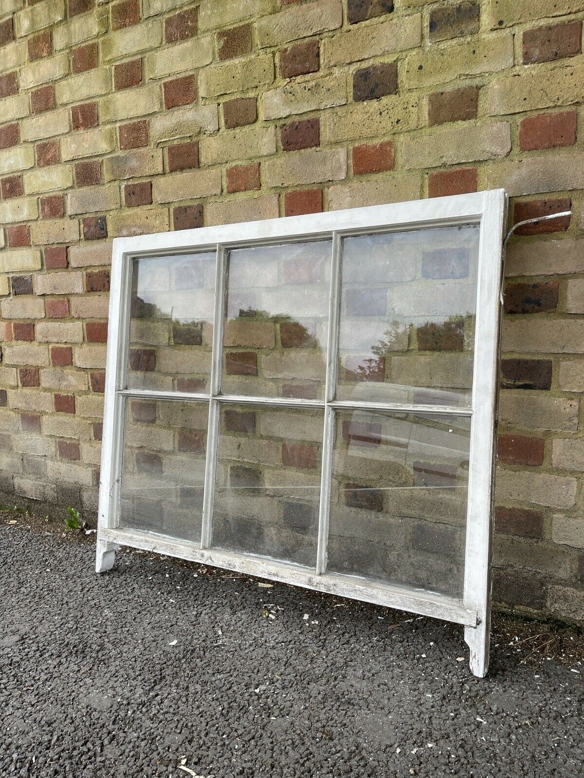 Reclaimed Old Georgian 6 Panel Wooden Window 1035 x 920mm
