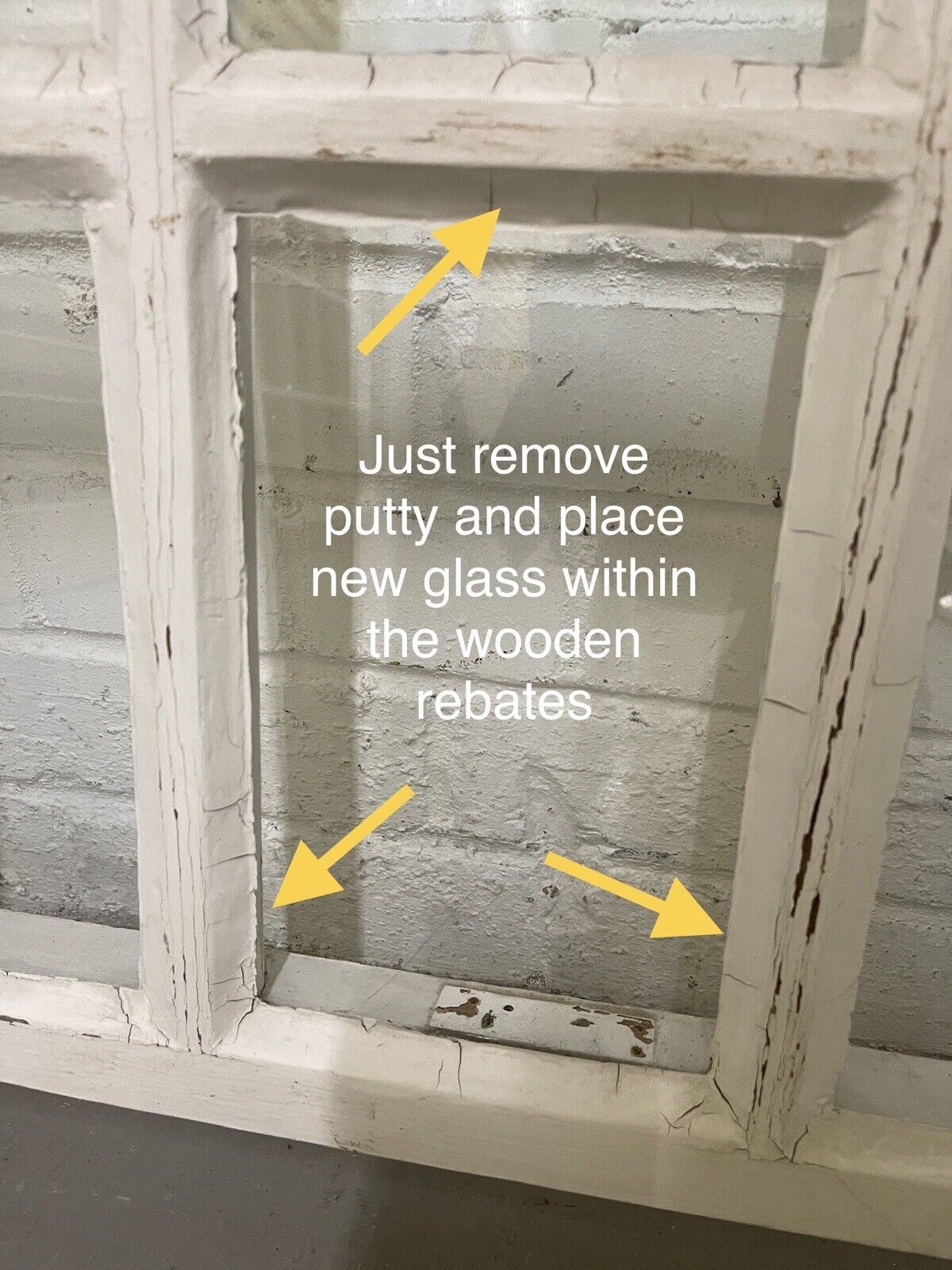 Reclaimed Old Georgian 12 Panel Wooden Window 750 x 905mm